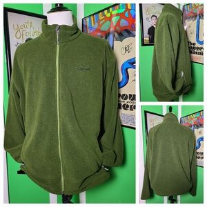 Marmot Polartec Full-Zip Fleece Jacket Olive Green XXL Big&Tall